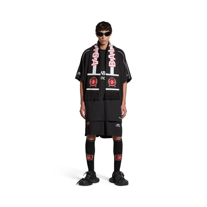 Paris Soccer Scarf in Black/white 3