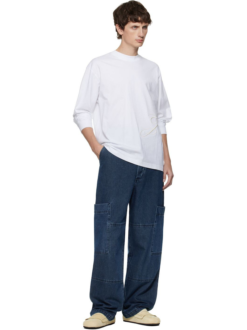 JACQUEMUS White 'The J' T-shirt outlook
