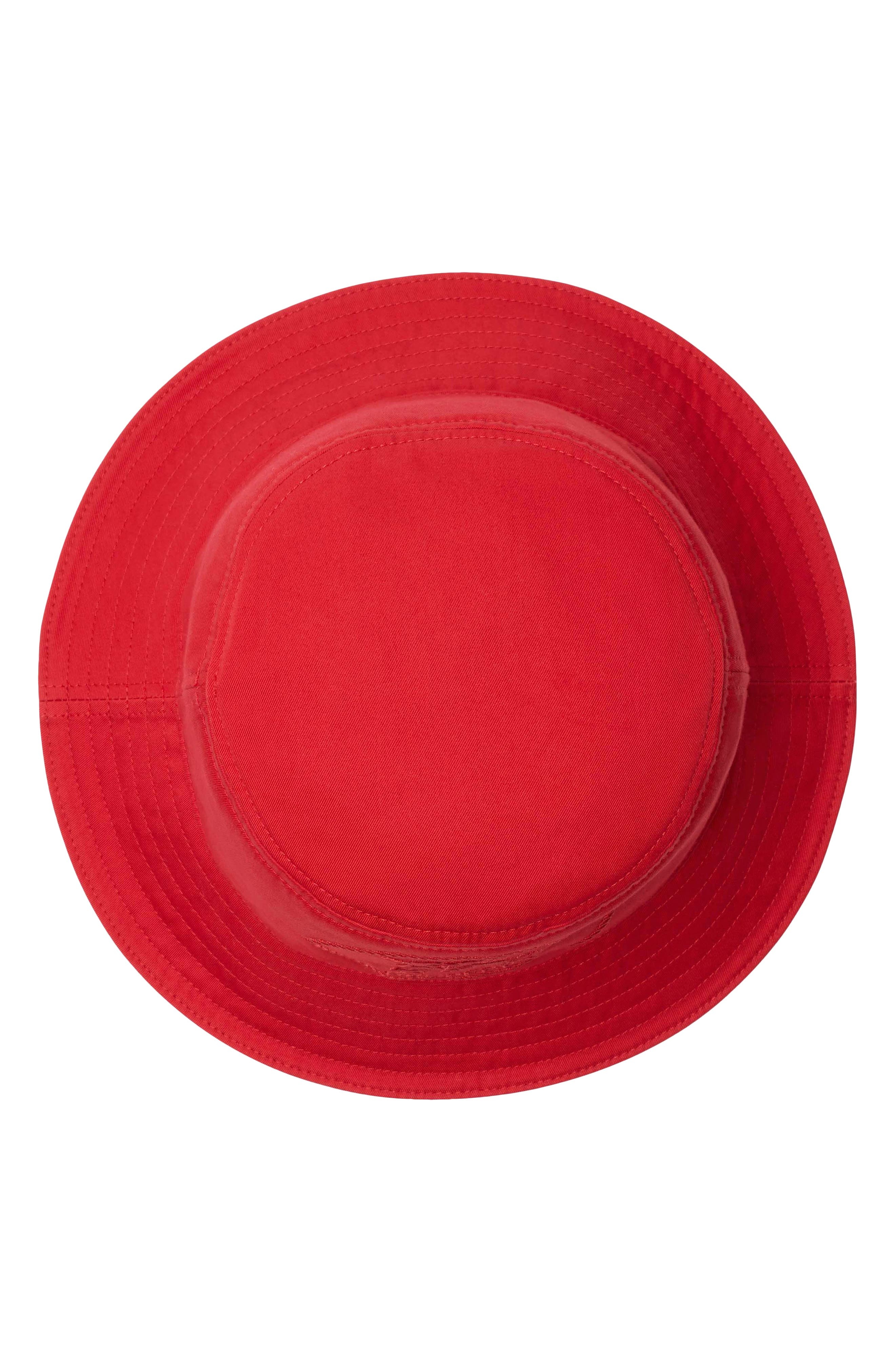 burberry EKD Embroidered Water Resistant Gabardine Bucket Hat in Currant at Nordstrom - 2