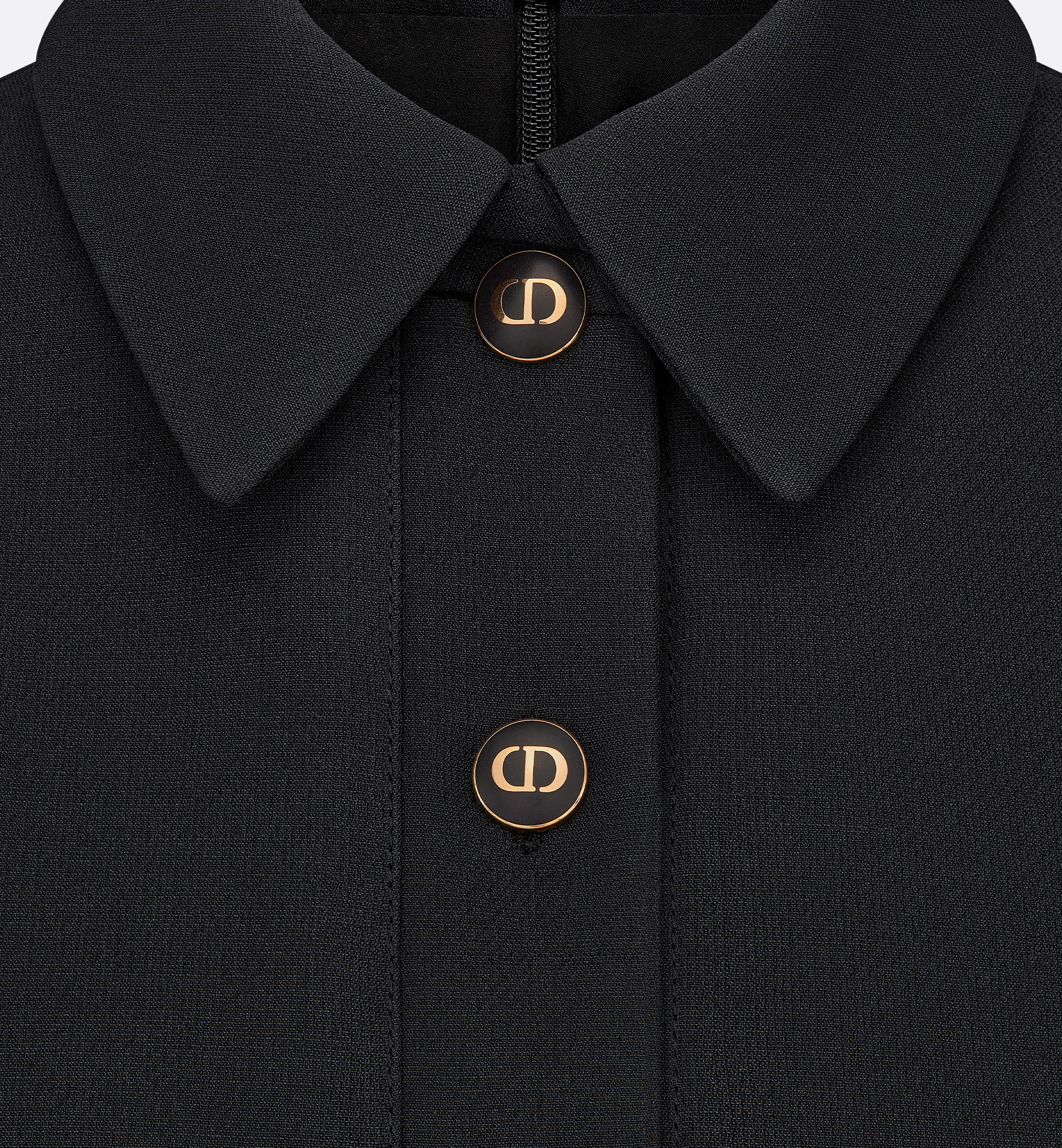 Dior Fitted Dress with 'CD' Buttons | REVERSIBLE