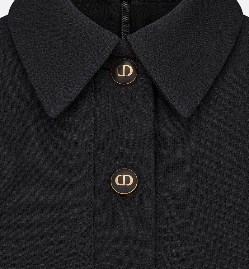 Fitted Dress with 'CD' Buttons 7