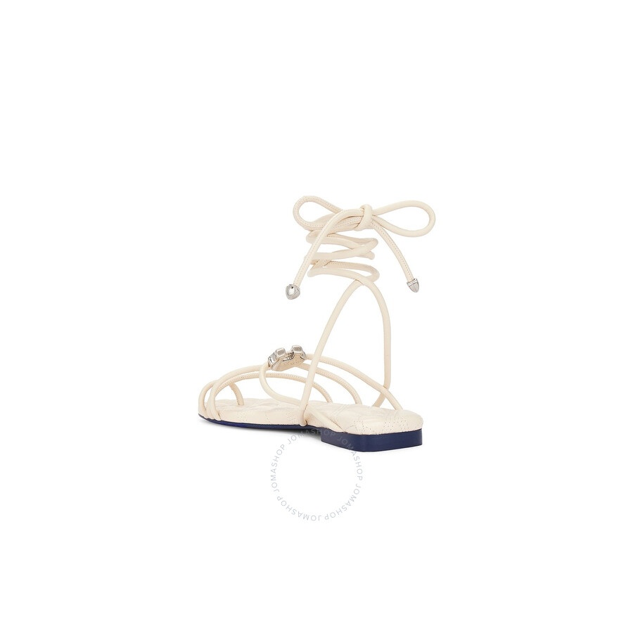 Burberry Ivy Shield Leather Sandals - 3