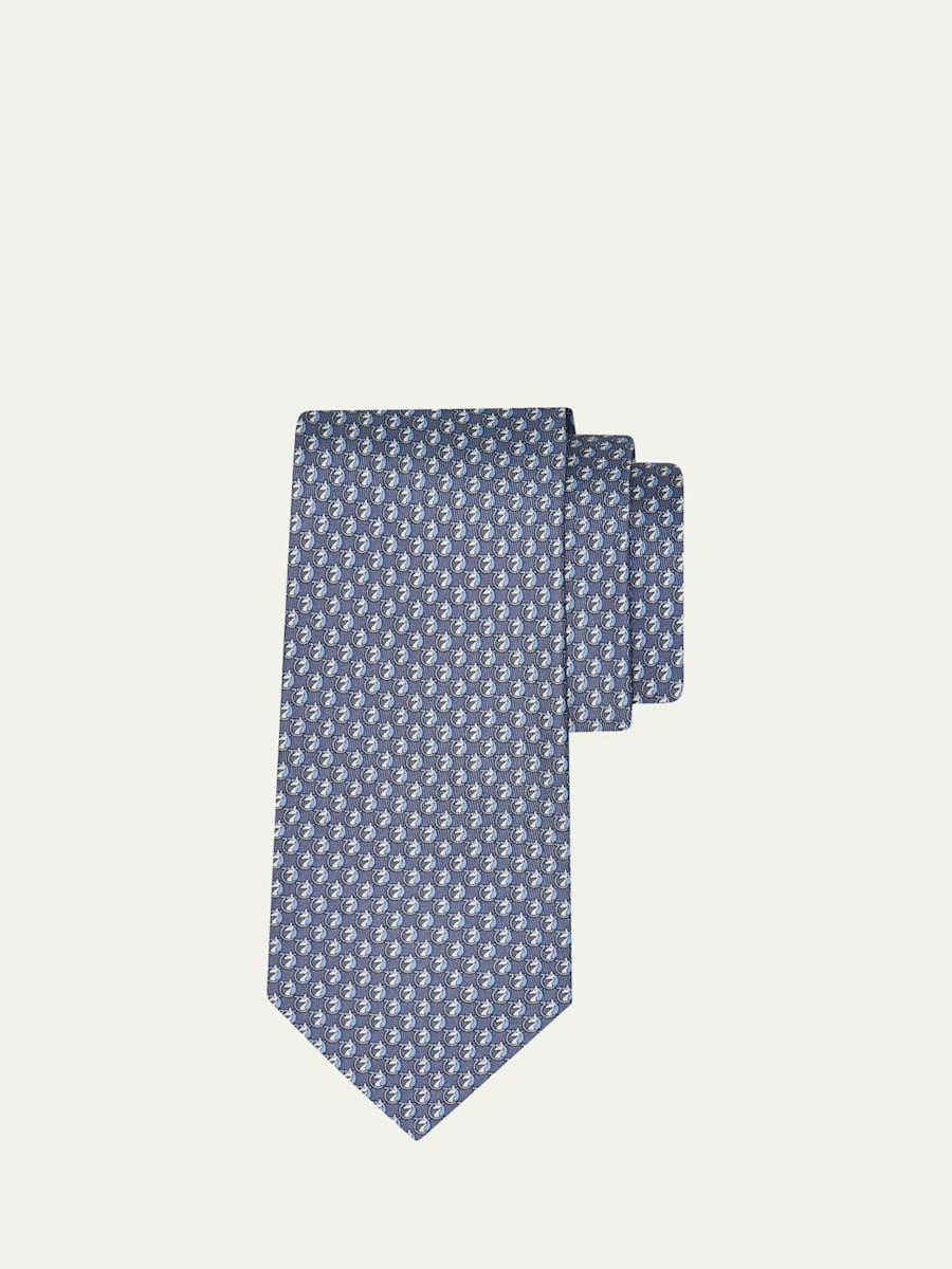 Men's Unicorn-Gancio Silk Tie - 1
