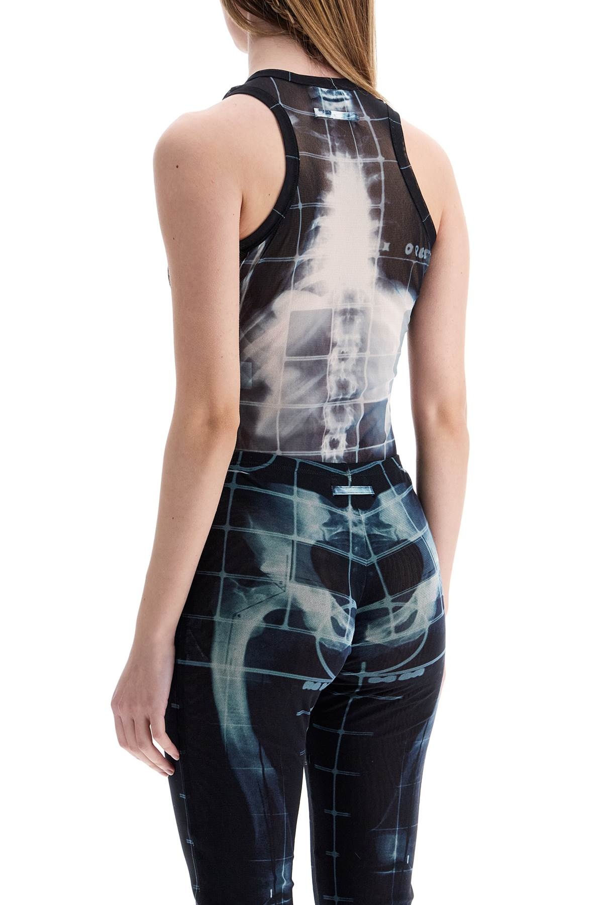 Jean Paul Gaultier Body In Black Polyamide With X-Ray Print Women - 3