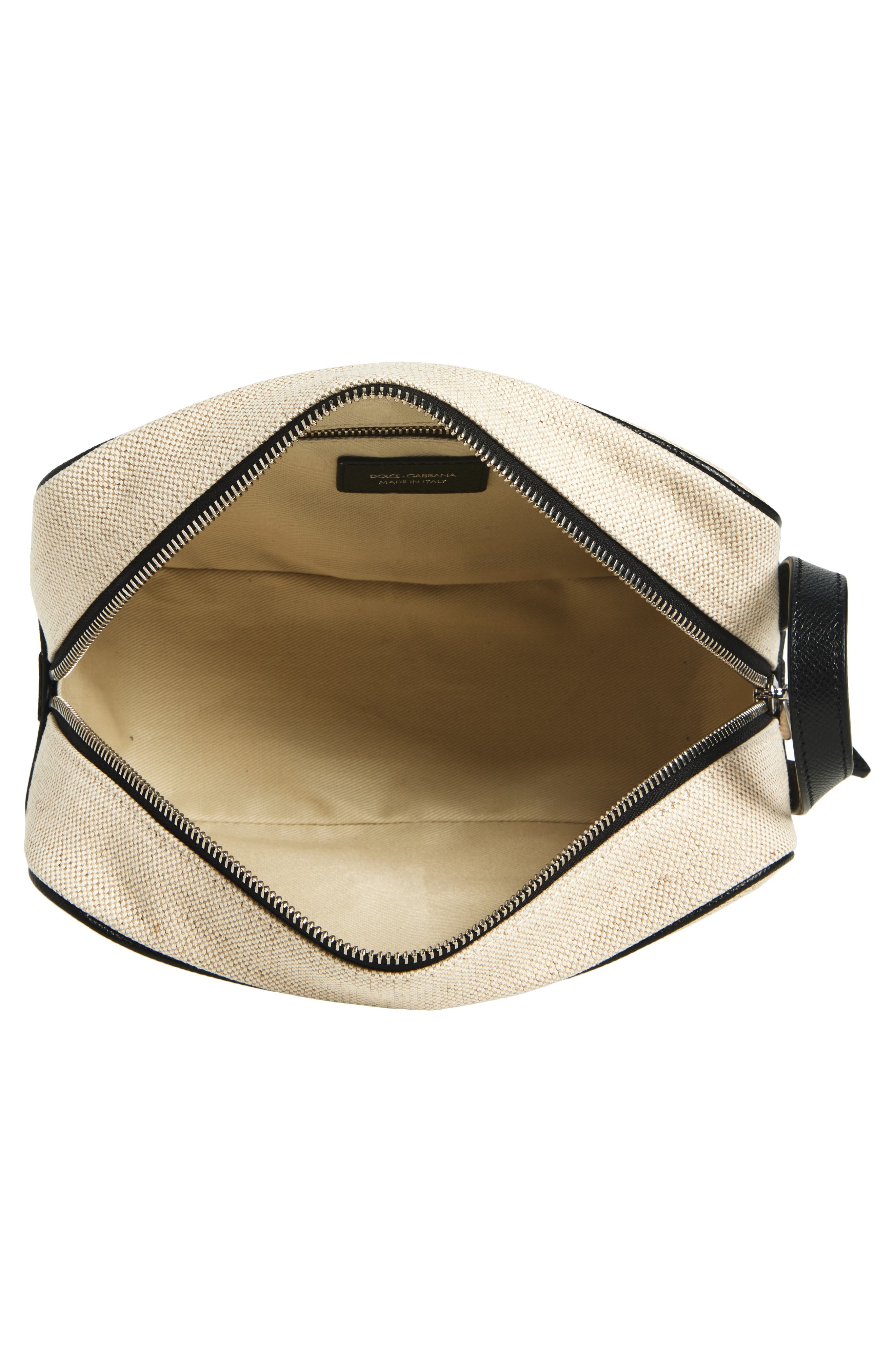 Dolce&Gabbana Atene Dopp Kit in Avorio/Nero at Nordstrom - 3