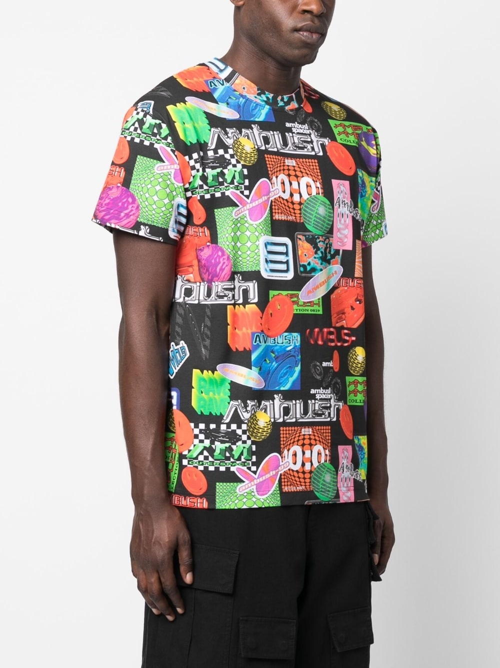 logo-print cotton T-shirt - 4