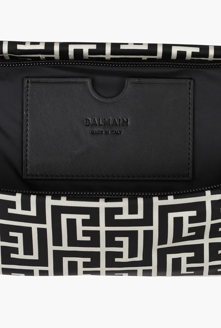 Ivory and black nylon belt bag - 4