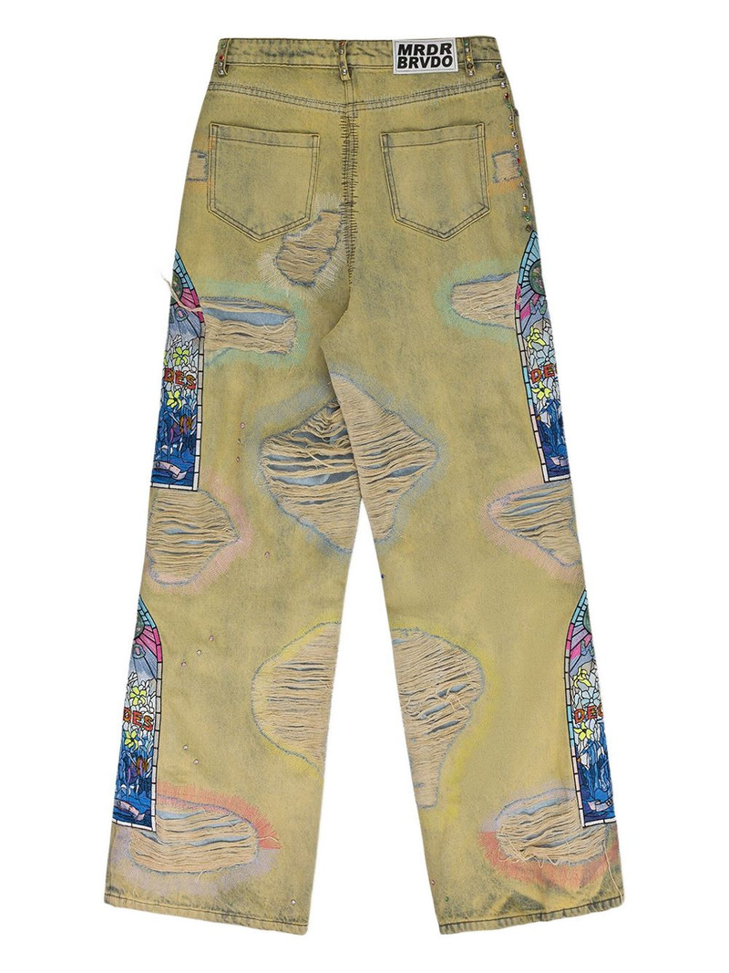 WHO DECIDES WAR distressed jeans outlook