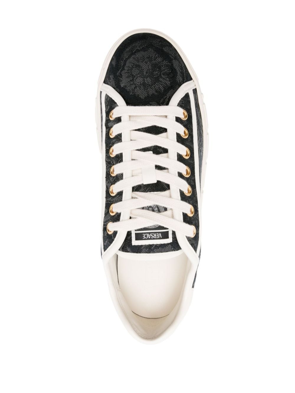 Barocco Greca jacquard sneakers - 4