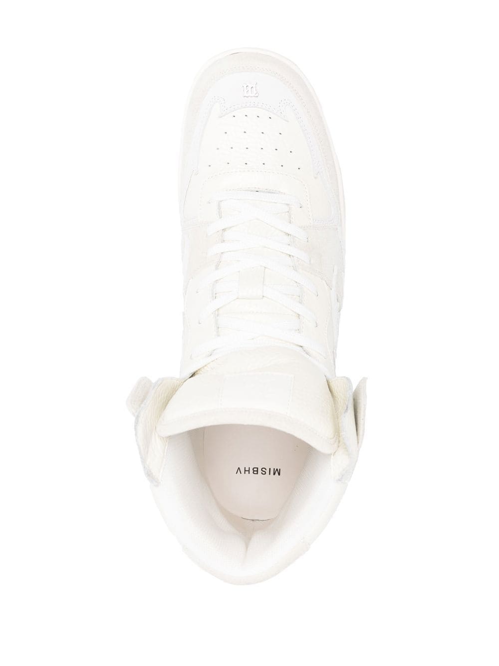 panelled-design hi-top sneakers - 4