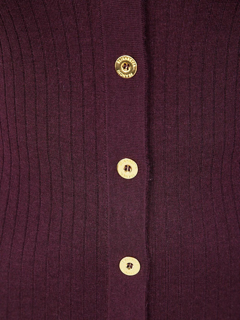ribbed gold-button cardigan 3