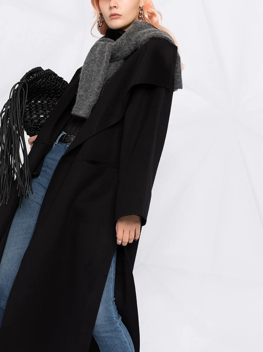 oversized wool-cashmere coat - 5