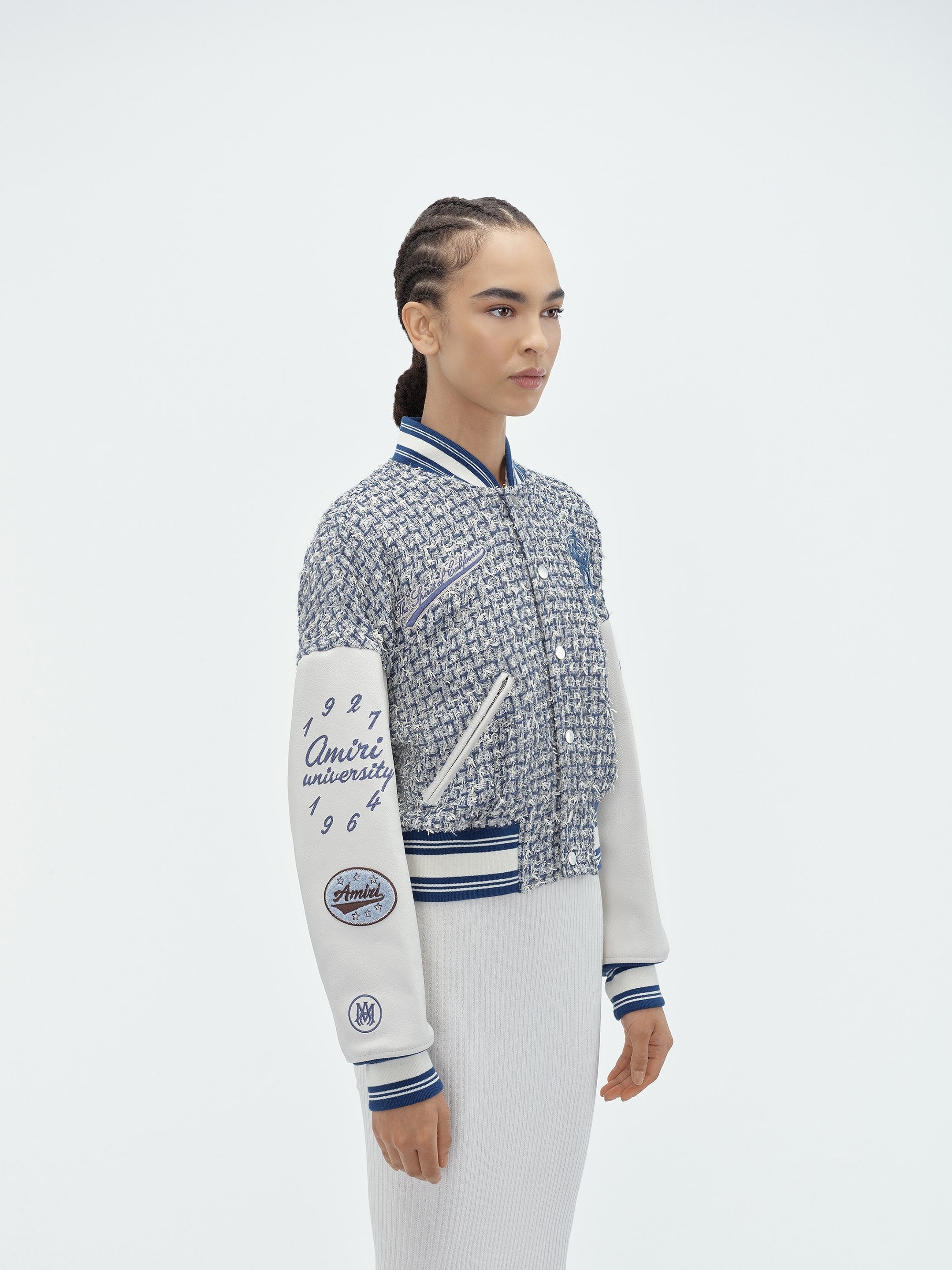 BOUCLE VARSITY JACKET - 4