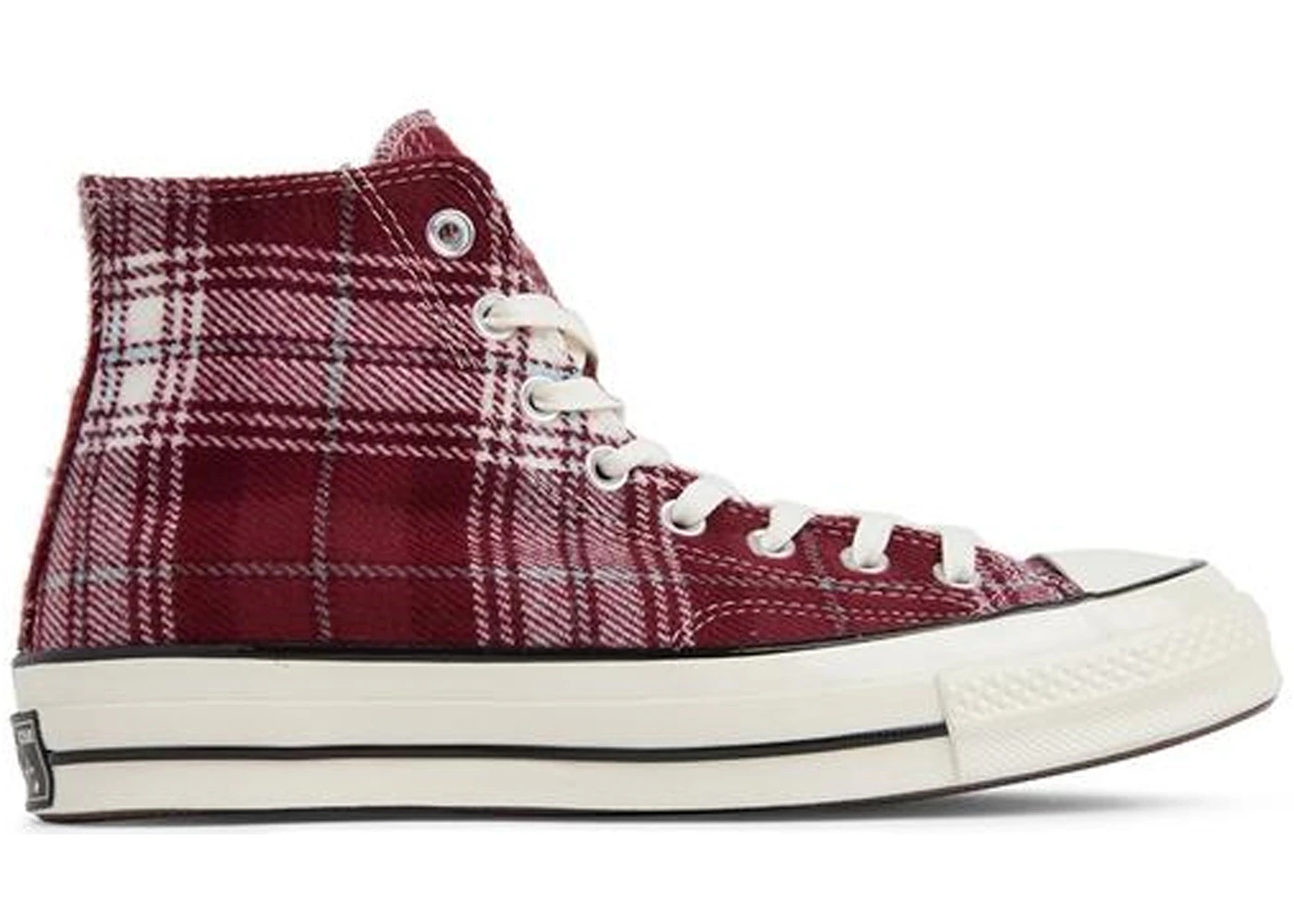 Converse Chuck Taylor All Star 70 Hi Plaid Pack Dark Burgundy - 1