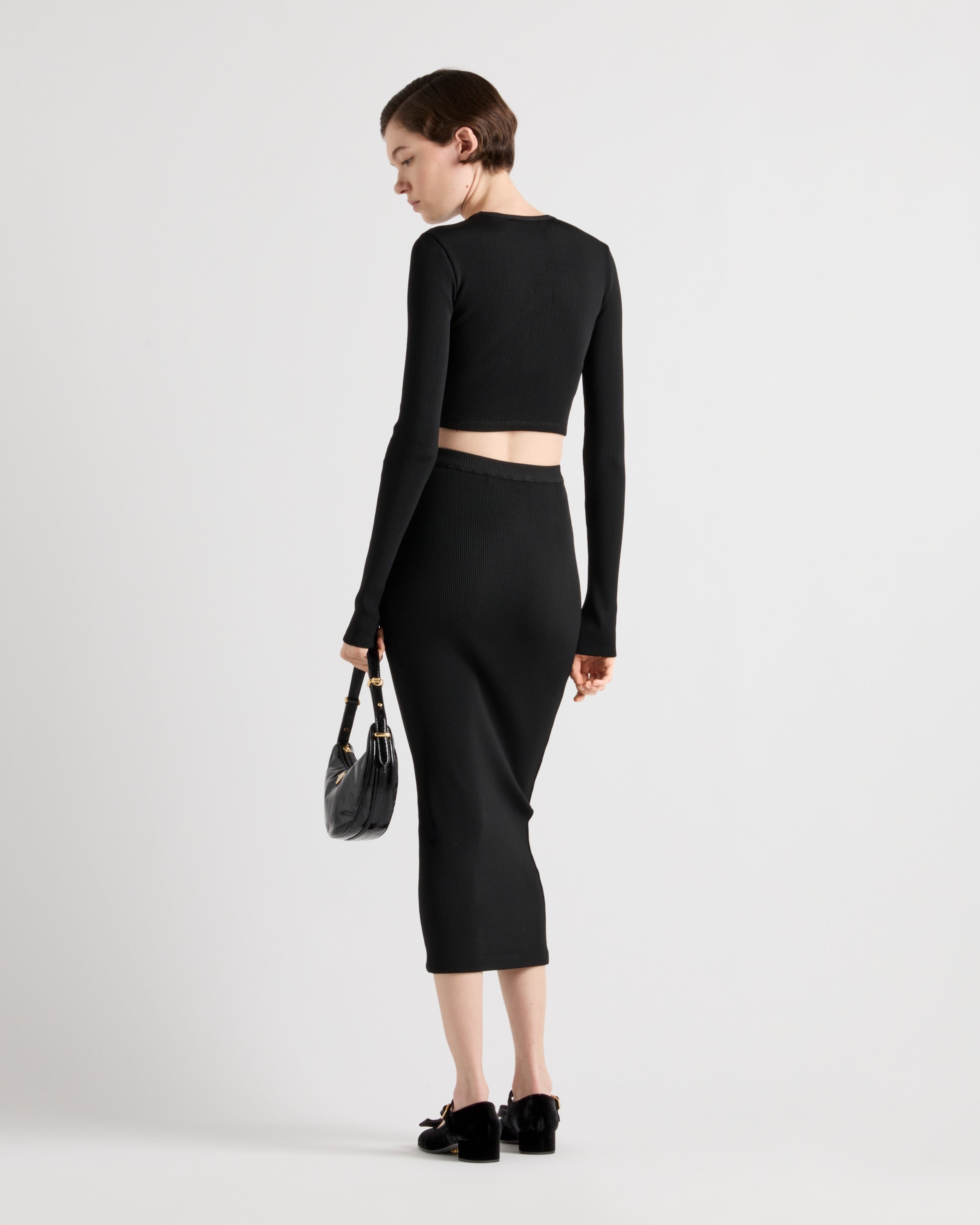 Ribbed jersey skirt - 5