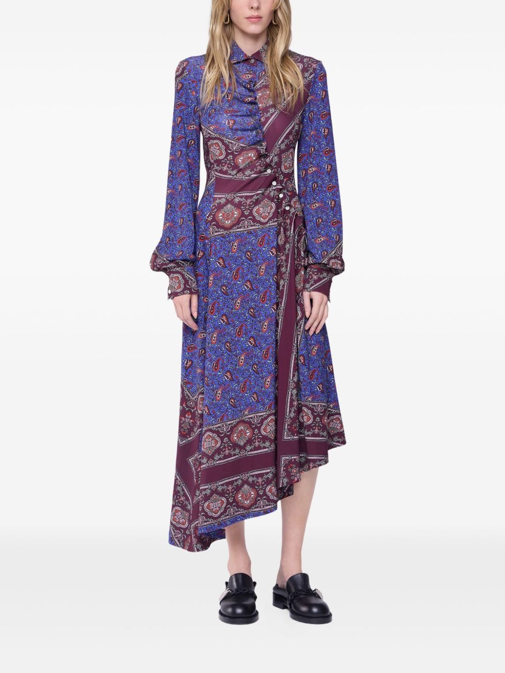 asymmetric shirt dress - 2