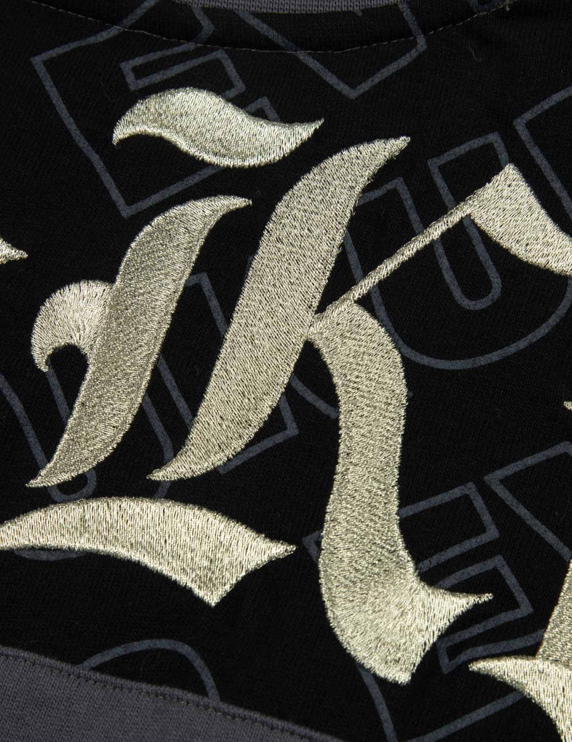 Allover EVISUKURO Print and Embroidery Loose Fit T-Shirt - 9