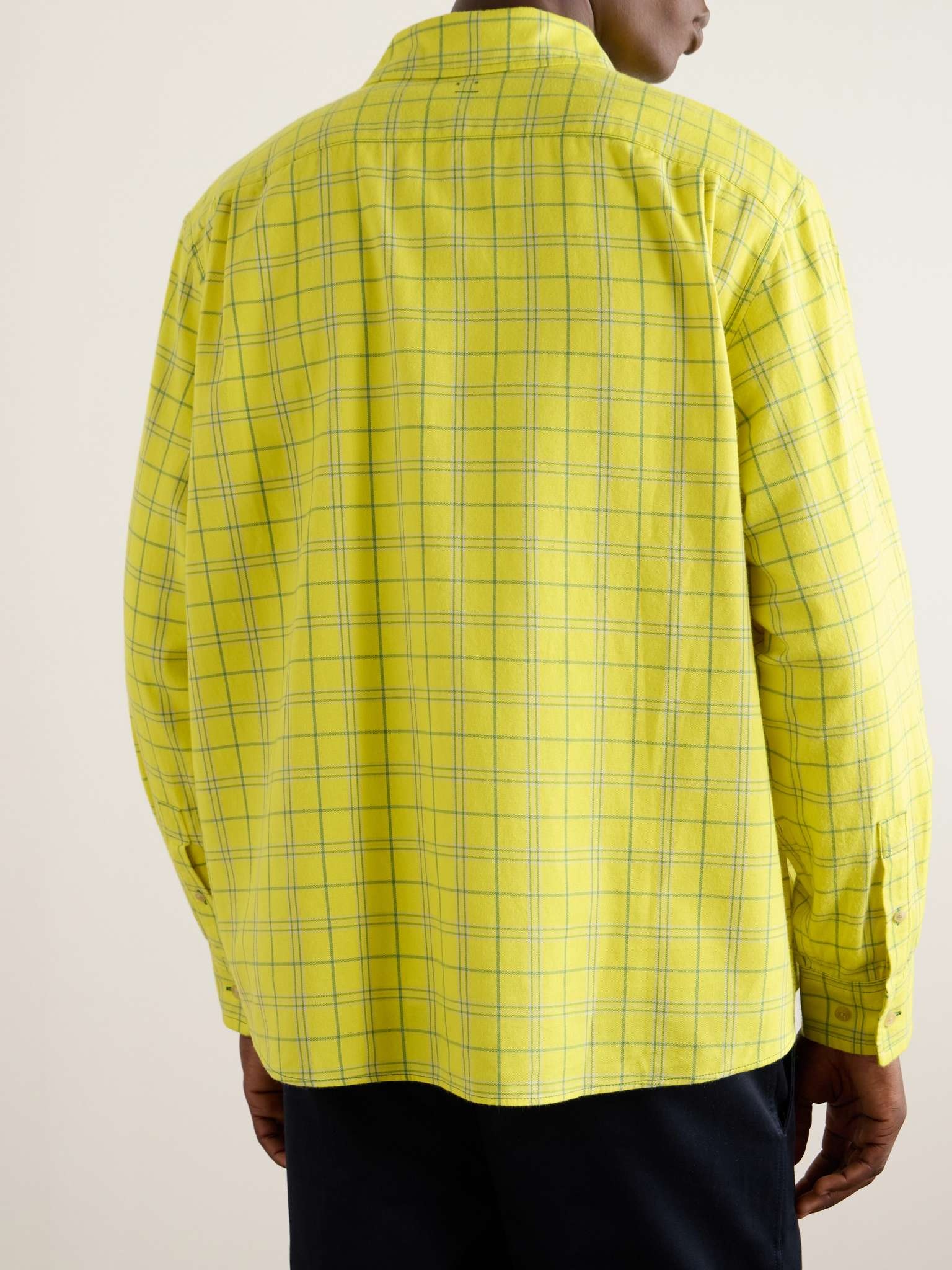 Sarlie Logo-Appliquéd Checked Cotton-Flannel Shirt - 3