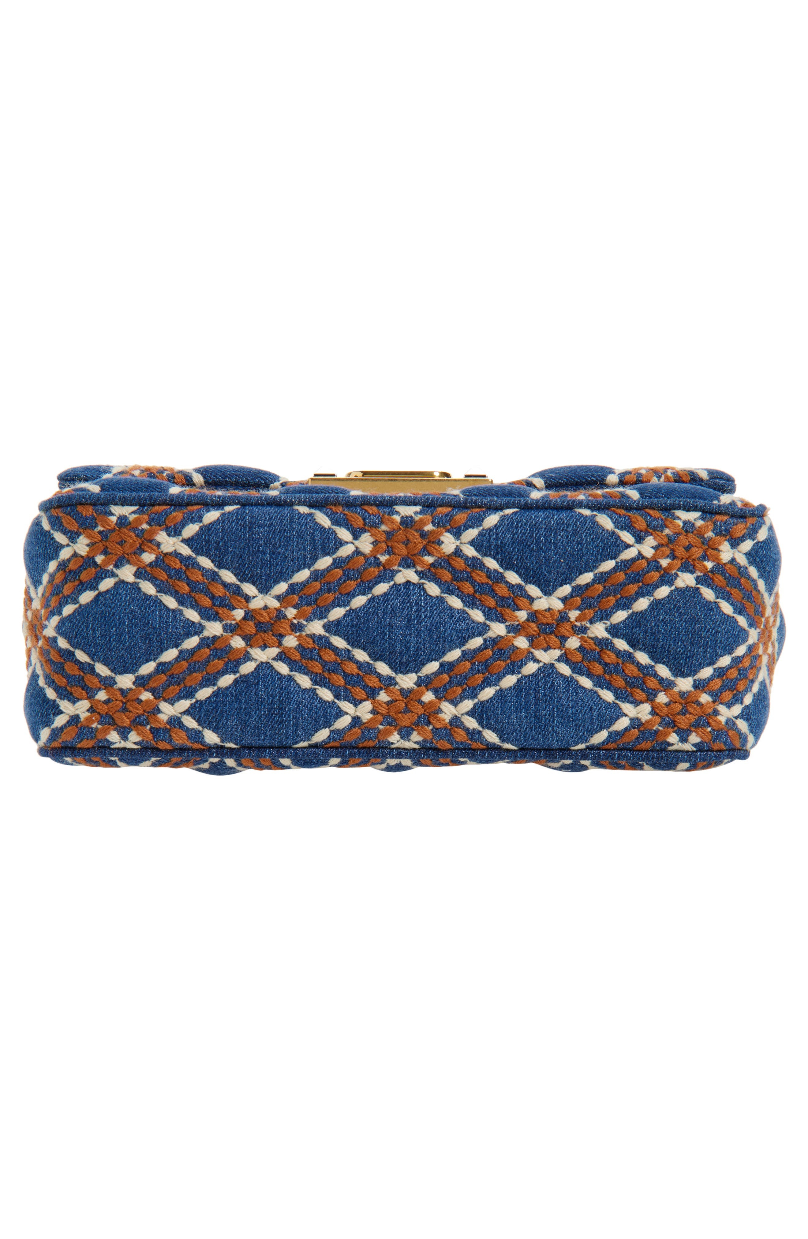 Valentino Garavani Medium Quiltie 67 Quilted Denim Shoulder Bag in Multicolor Denim at Nordstrom - 7