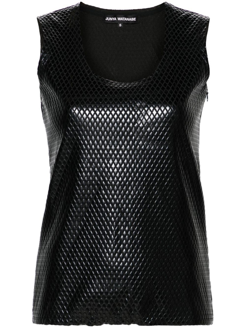 diamond-pattern tank top 1