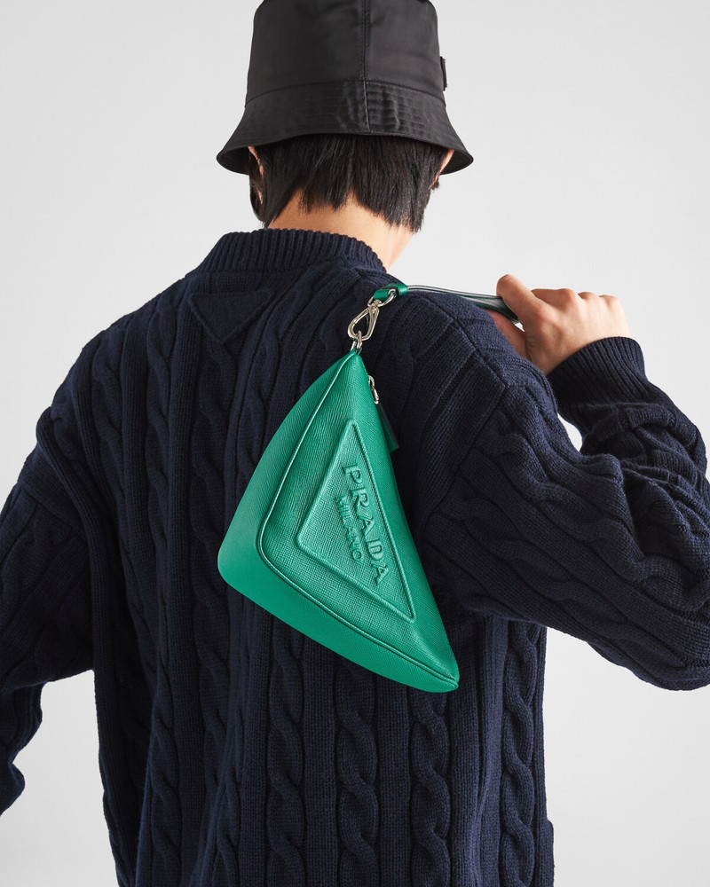 Leather Prada Triangle pouch 7