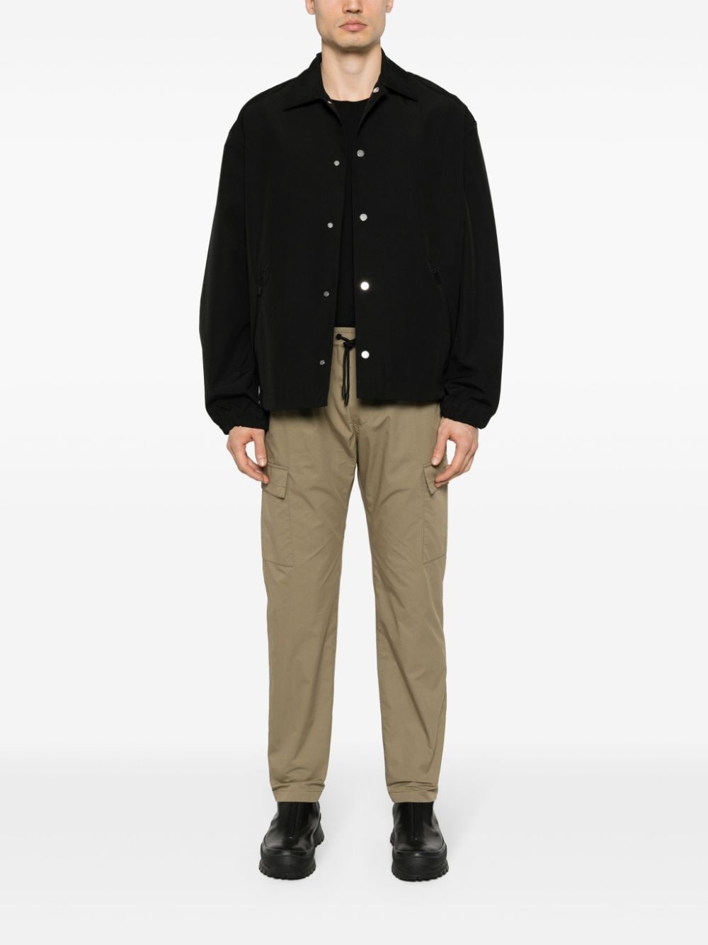 drawstring-fastening cargo pants - 2