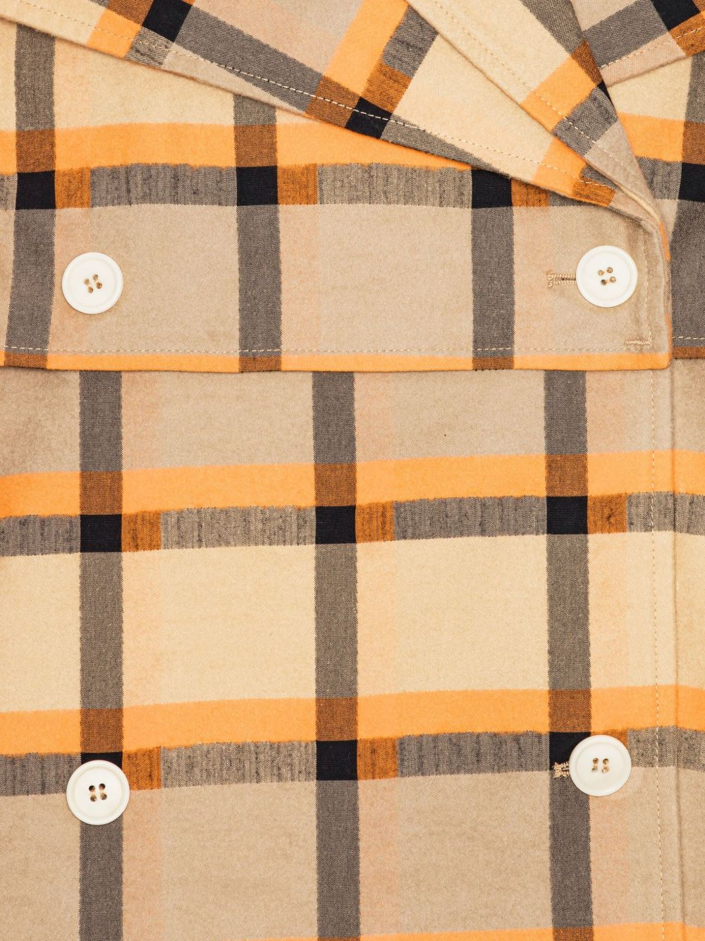 checked double-breasted jacket - 3