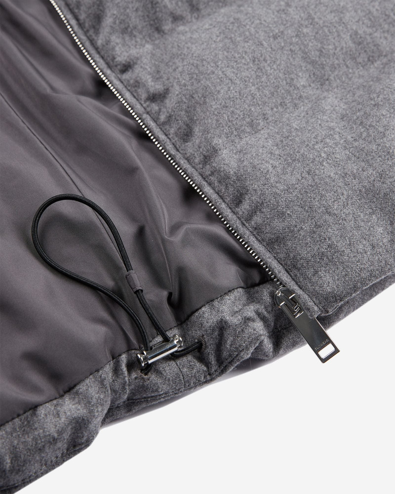 Wool and cashmere flannel padded gilet 7