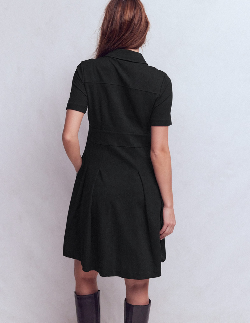 Bridget Ponte Short Dress-Black 5