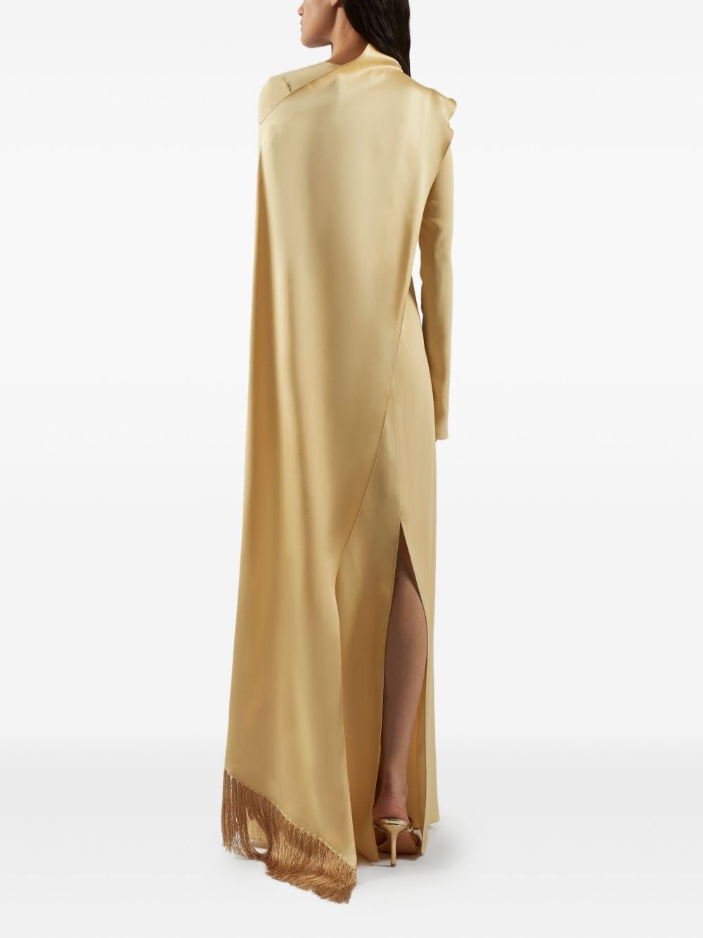 Mounia draped fringe maxi dress - 4
