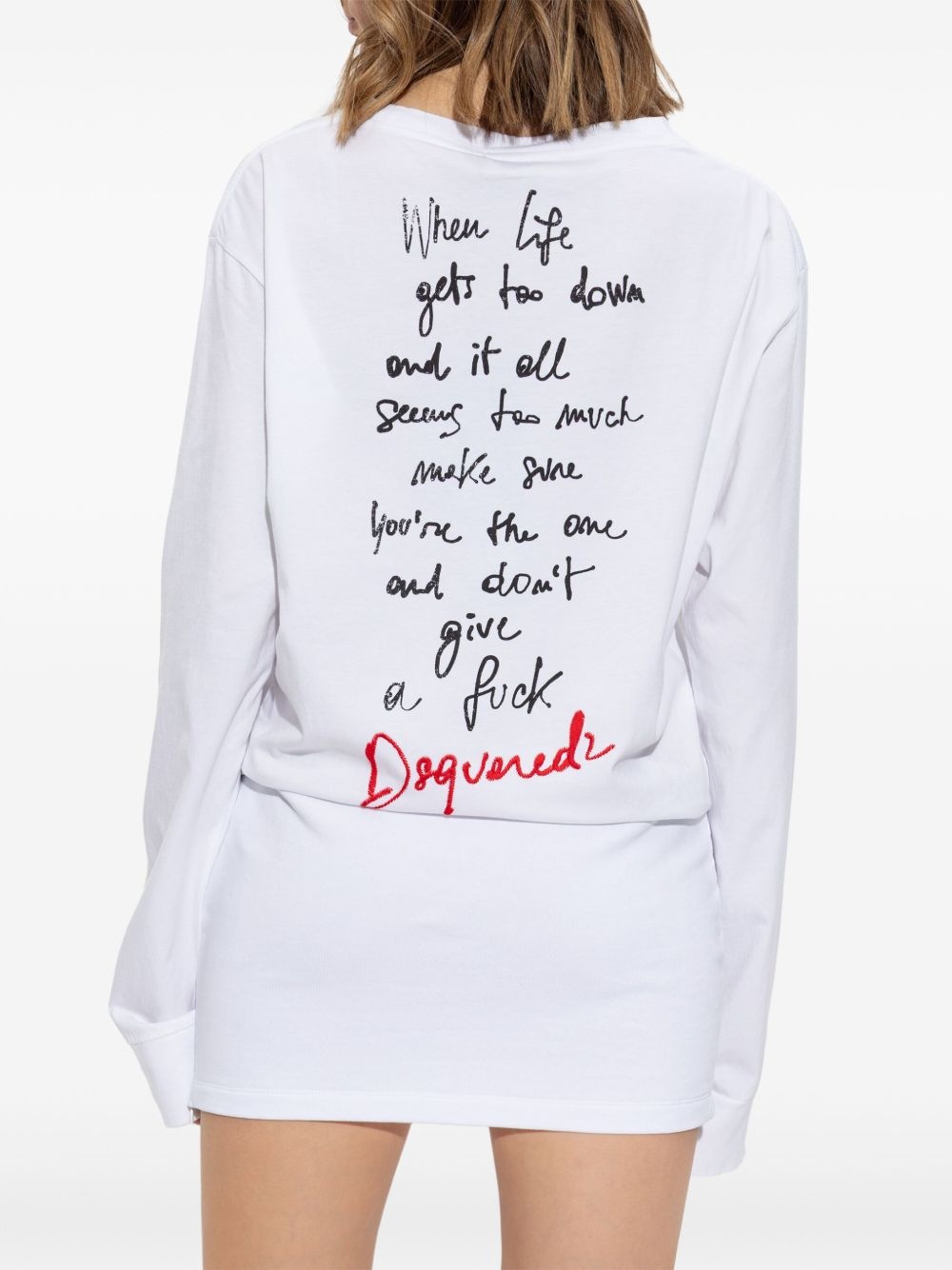text-print dress - 4