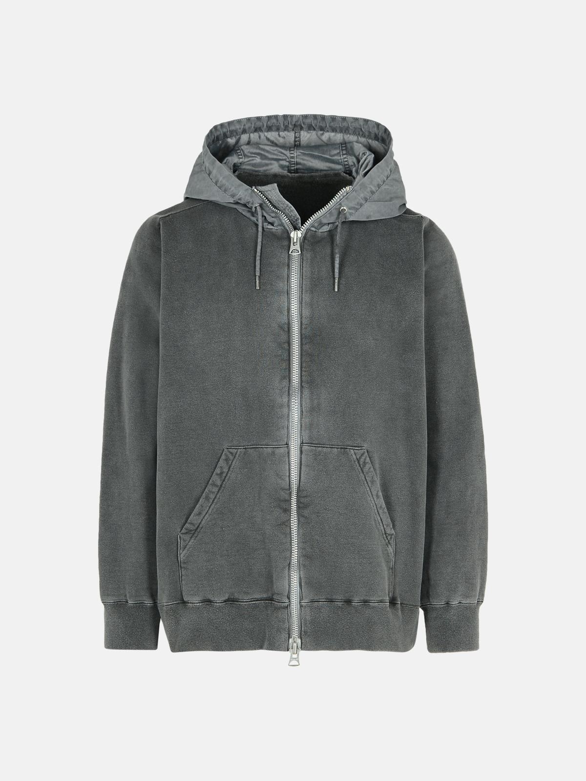 GRAY COTTON SWEATSHIRT - 1