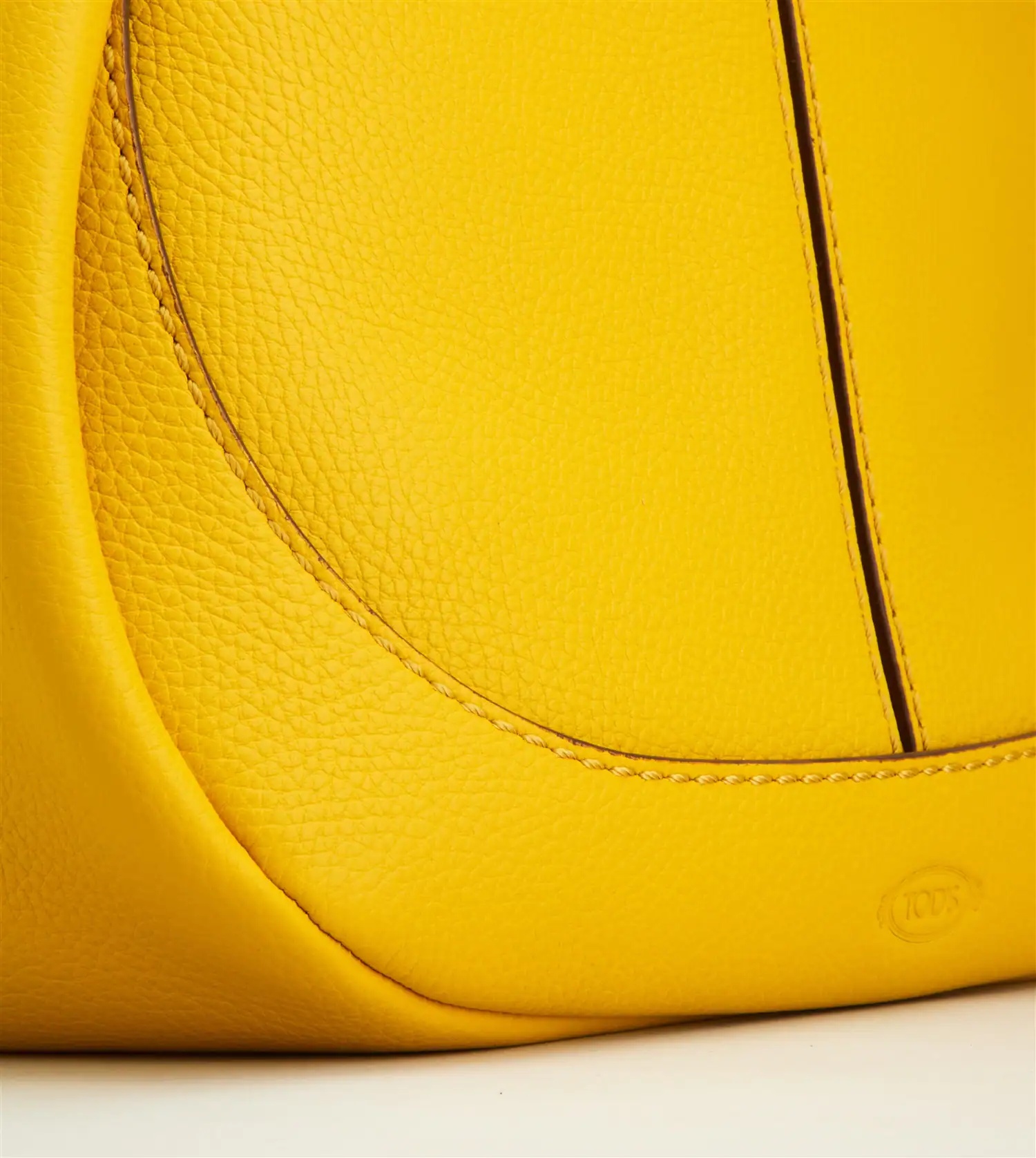 TOD'S SHIRT HOBO BAG SMALL - YELLOW - 4