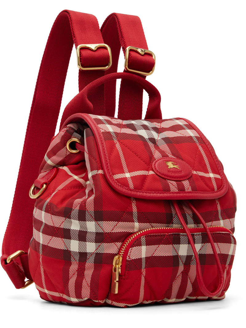 Burberry Red Mini Horseshoe Backpack​ outlook
