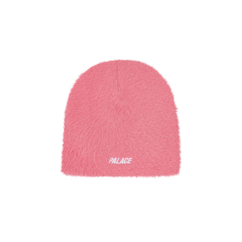 PALACE FAUX MOHAIR P NEIN CUFF BEANIE POSH PINK outlook