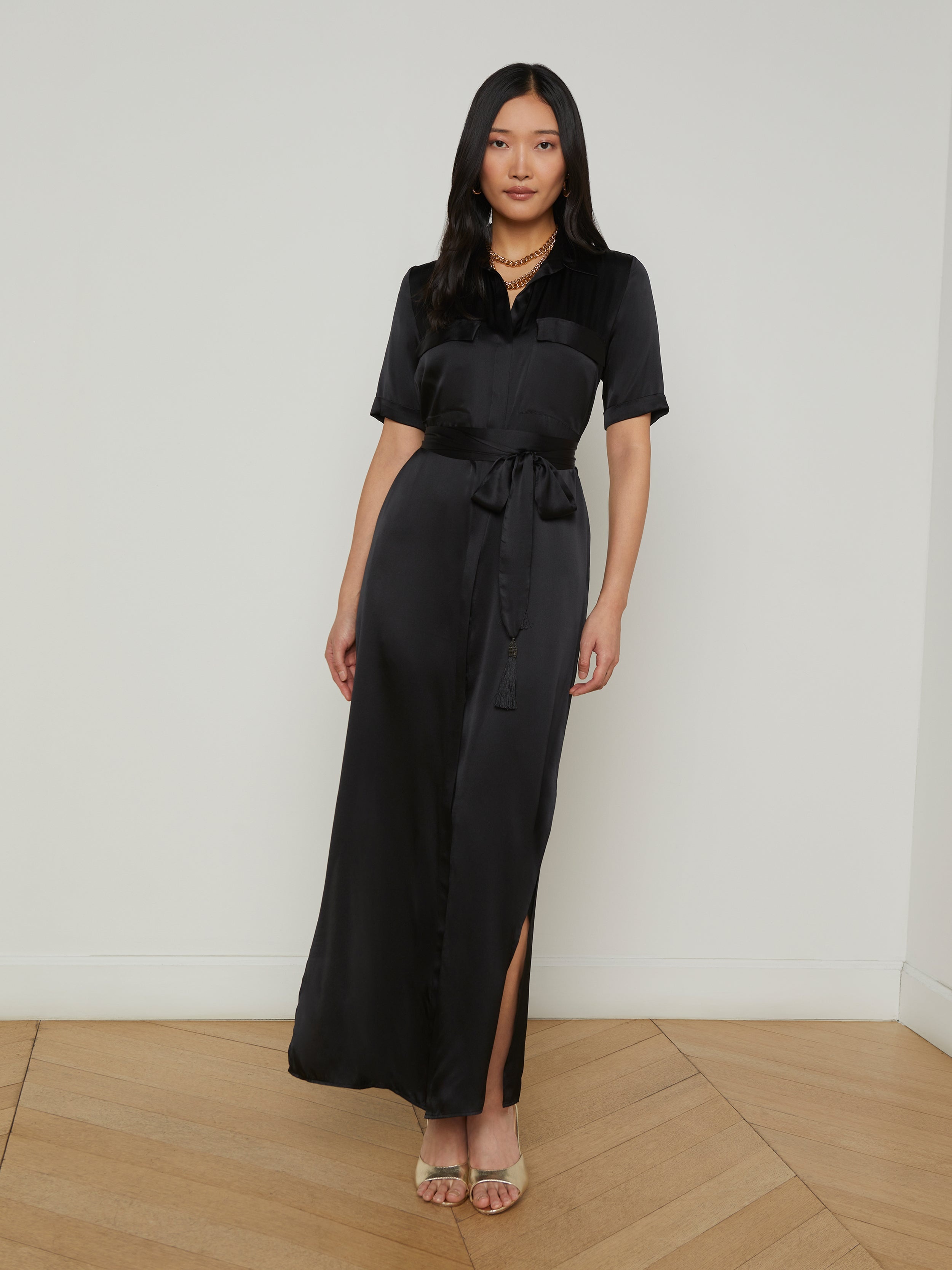 Klement Silk Shirt Dress - 2