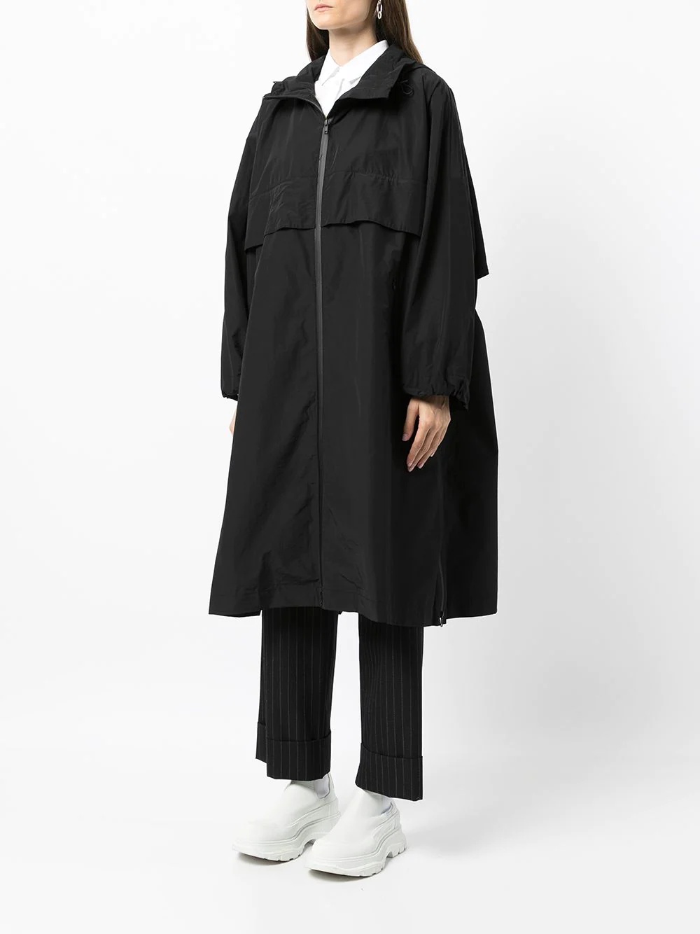 hooded oversized-cut jacket - 3