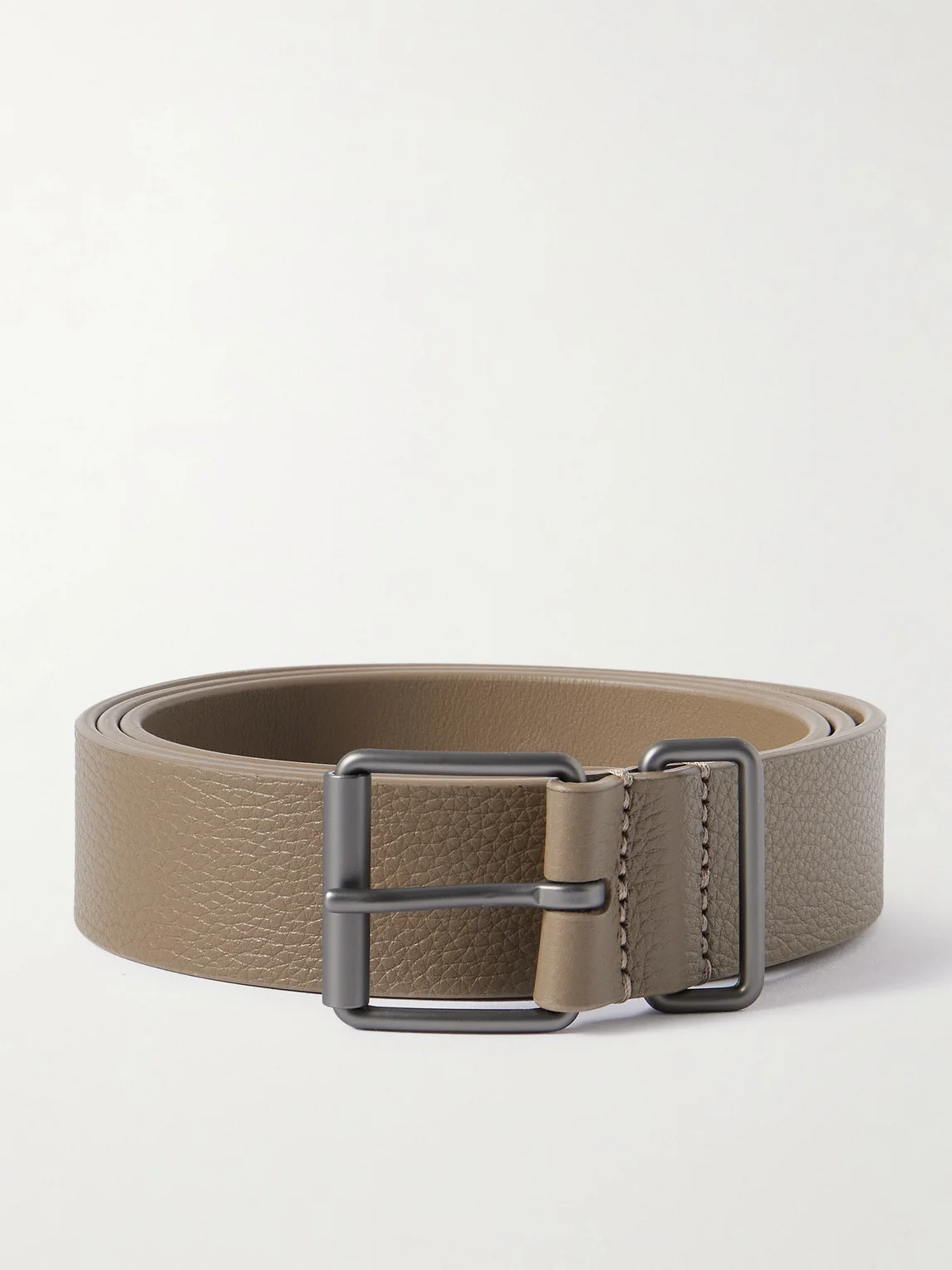 3cm Full-Grain Leather Belt - 1