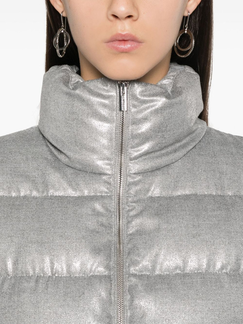 lamé-effect gilet 5