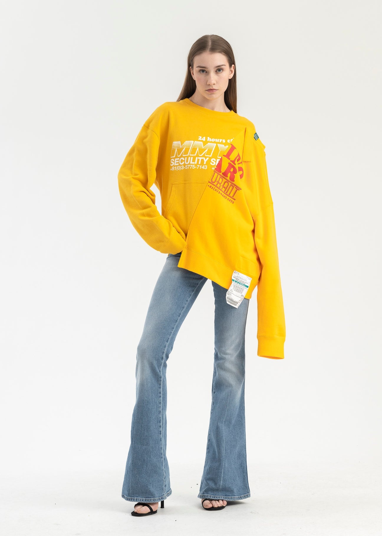 YELLOW PACTHWORK SWEATER - 5