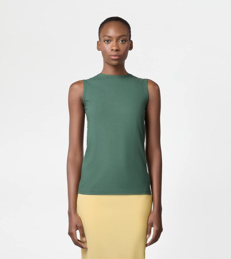 TOP IN COTTON JERSEY - GREEN 3