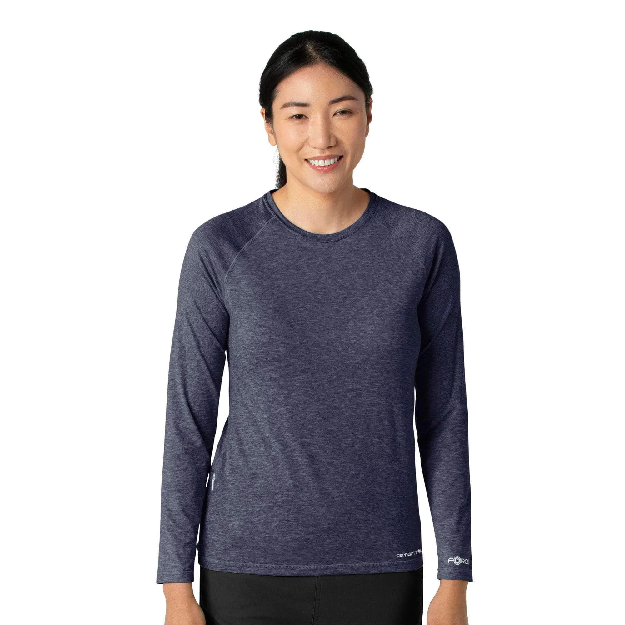 Women's Force Sub-Scrubs Heathered Performance Long Sleeve Tee - 1