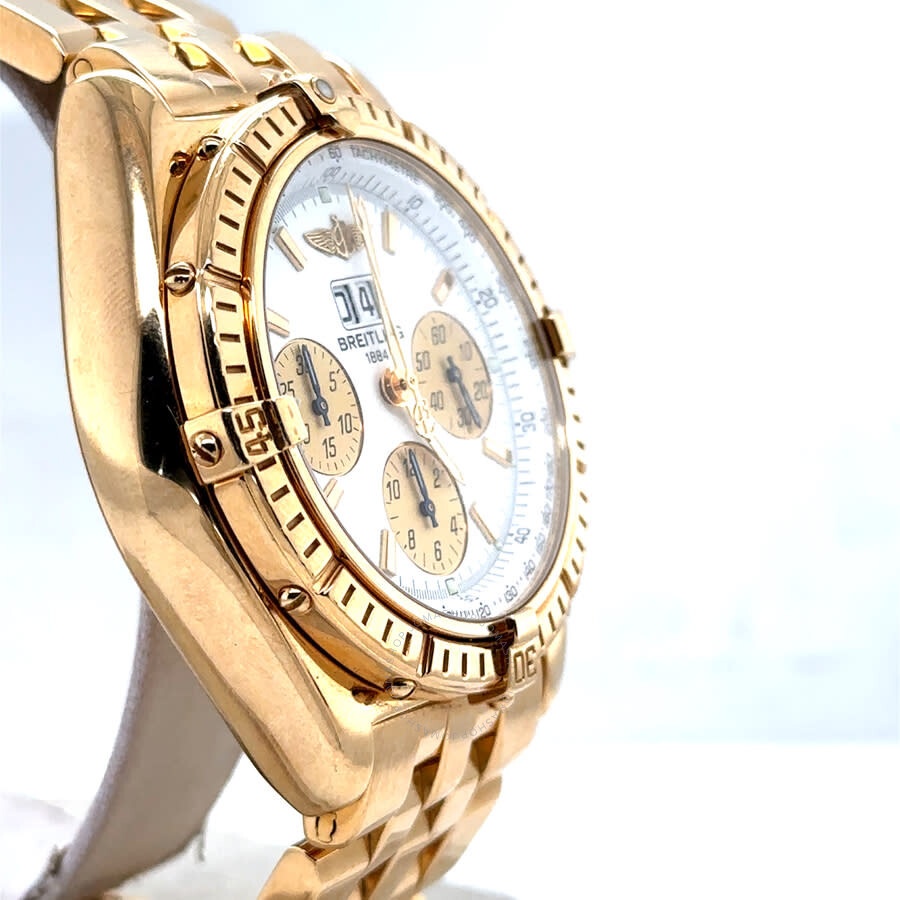 Pre-owned Breitling Crosswind Chronograph Automatic Chronometer White Dial Men's Watch K44355 - 3