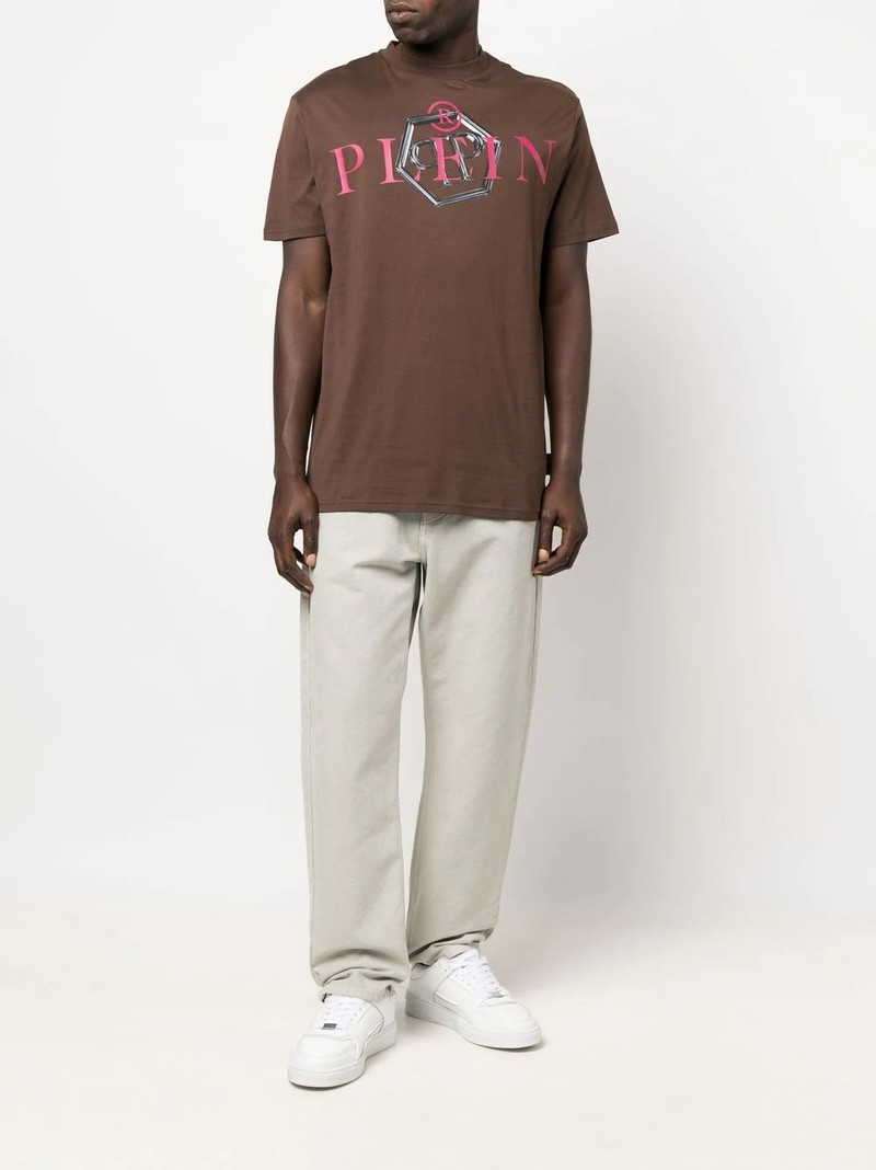 PHILIPP PLEIN logo-print short-sleeved T-shirt outlook