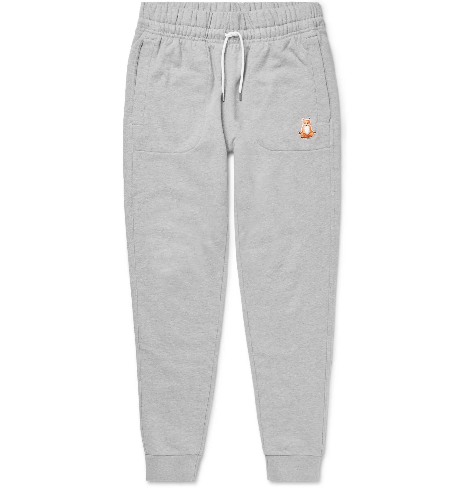 Slim-Fit Logo-Appliquéd Loopback Cotton-Jersey Sweatpants - 1