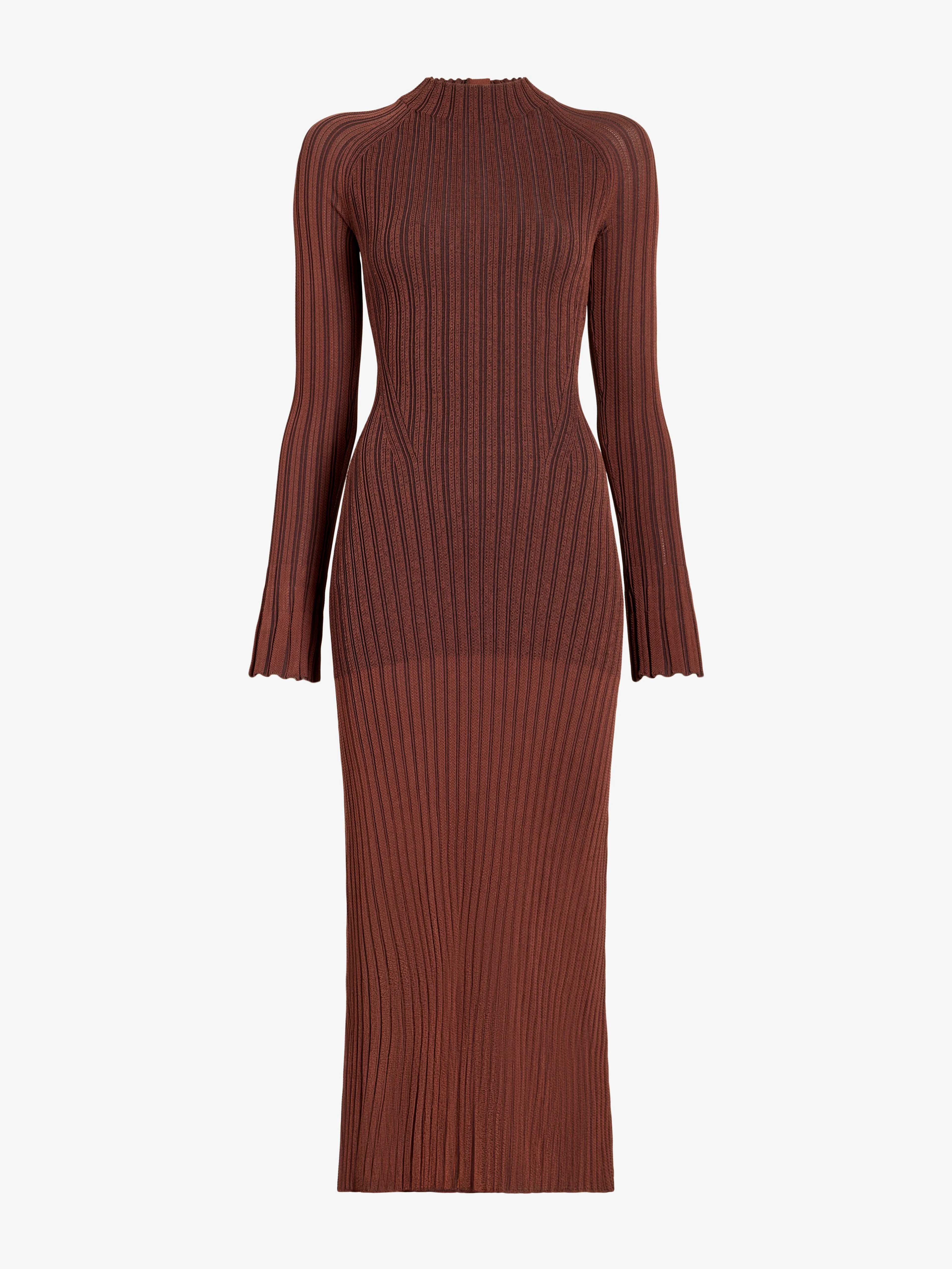 Roux Dress in Viscose Silk Rib - 1