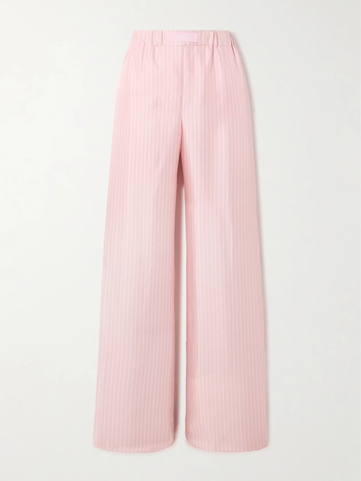 Printed Silk-twill Wide-leg Pants - 1