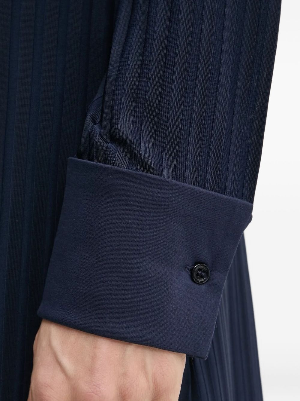 rib-knit wrap midi dress - 4