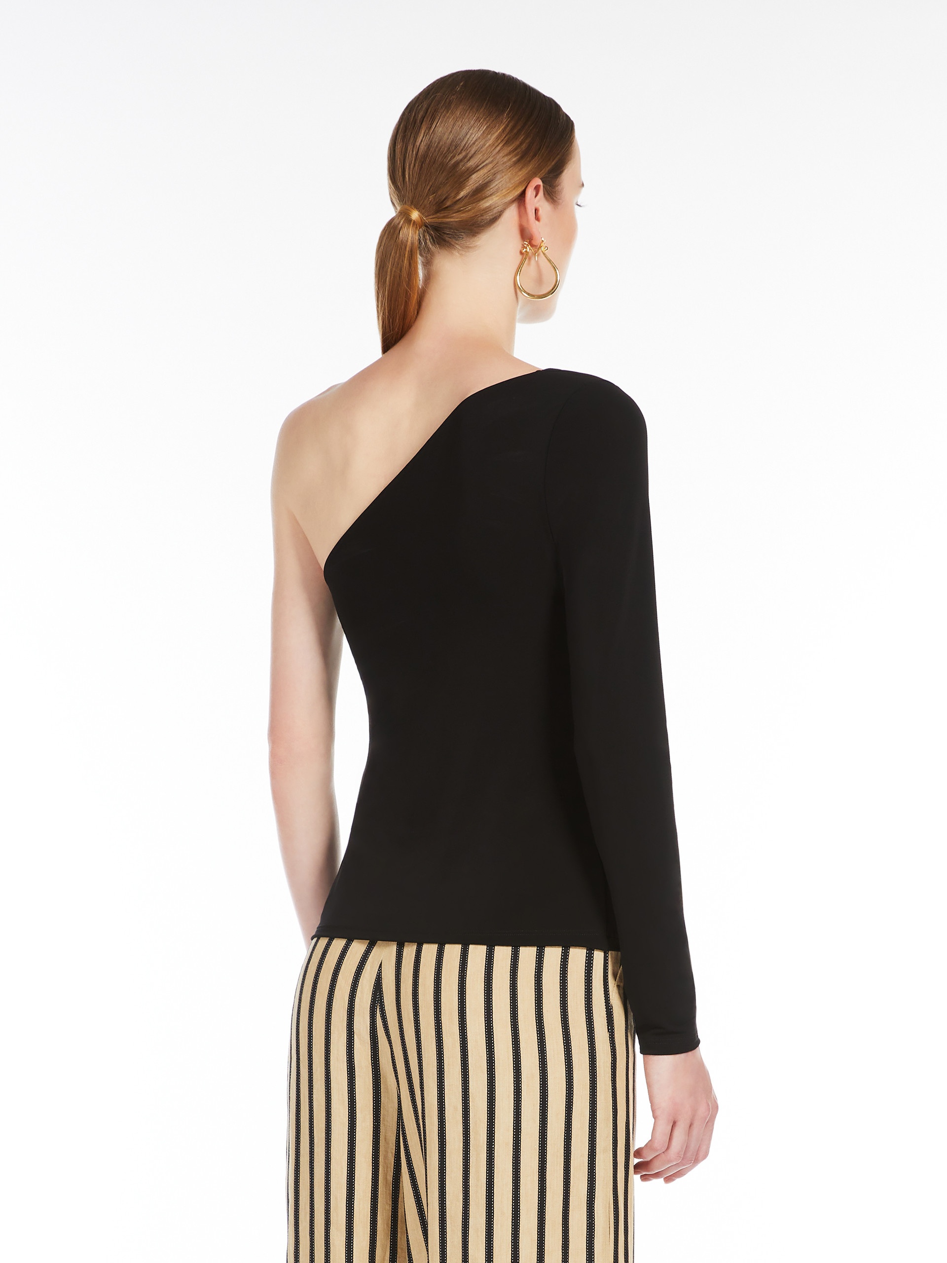 SPLUGA One-shoulder jersey top - 4