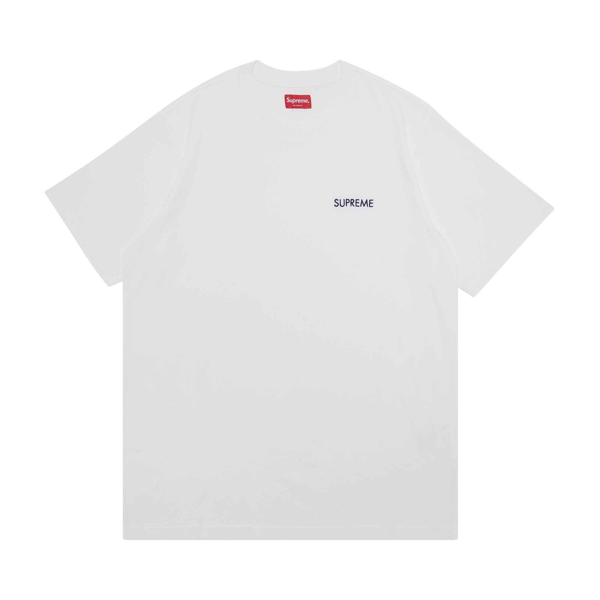 Supreme Washed Capital Short-Sleeve Top 'White' - 1